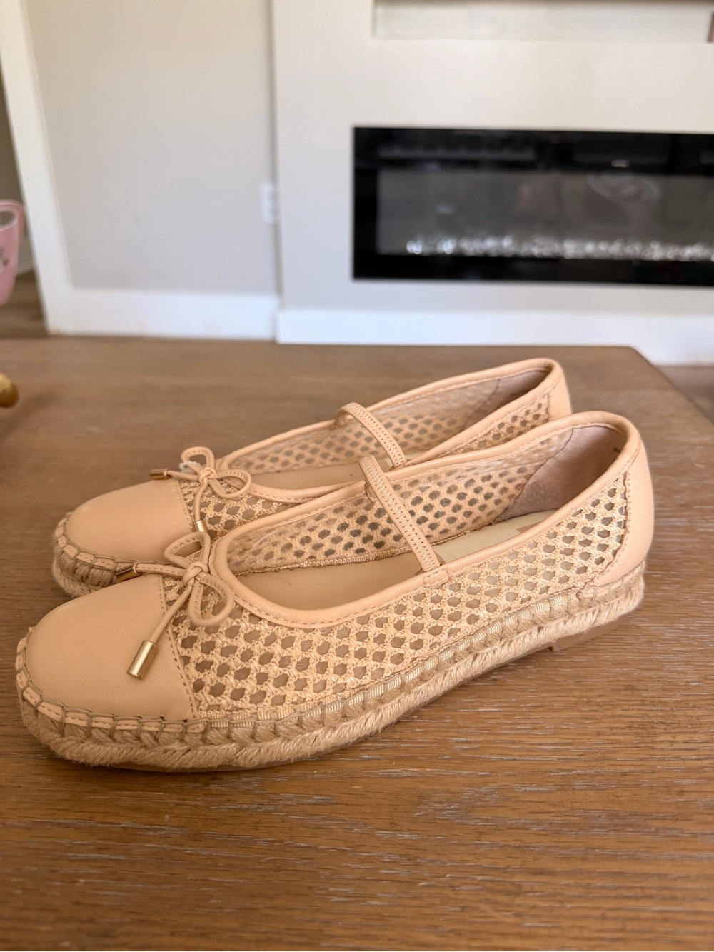 Dolce Vita Cambre Flatform Woven Mesh Ballet Flats